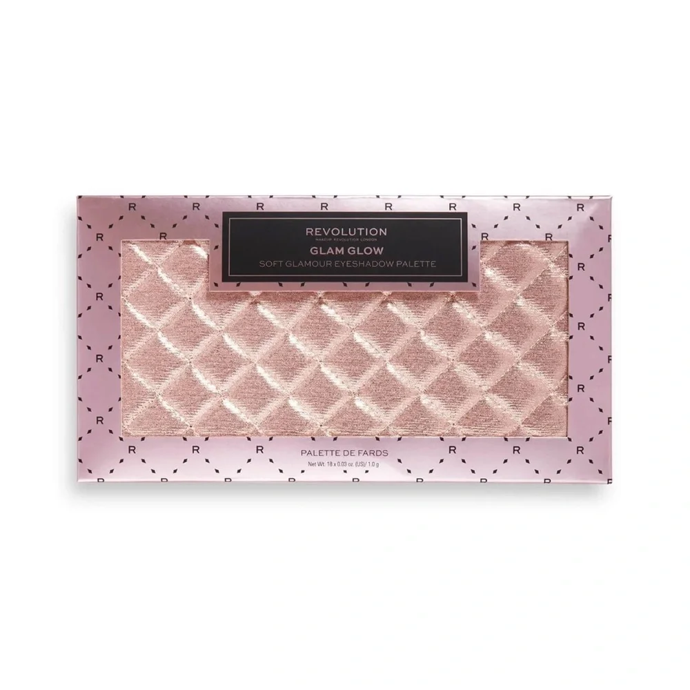 NEW Makeup Revolution Glam Glow Soft Glamour Eyeshadow Palette 18 Shades Neutral